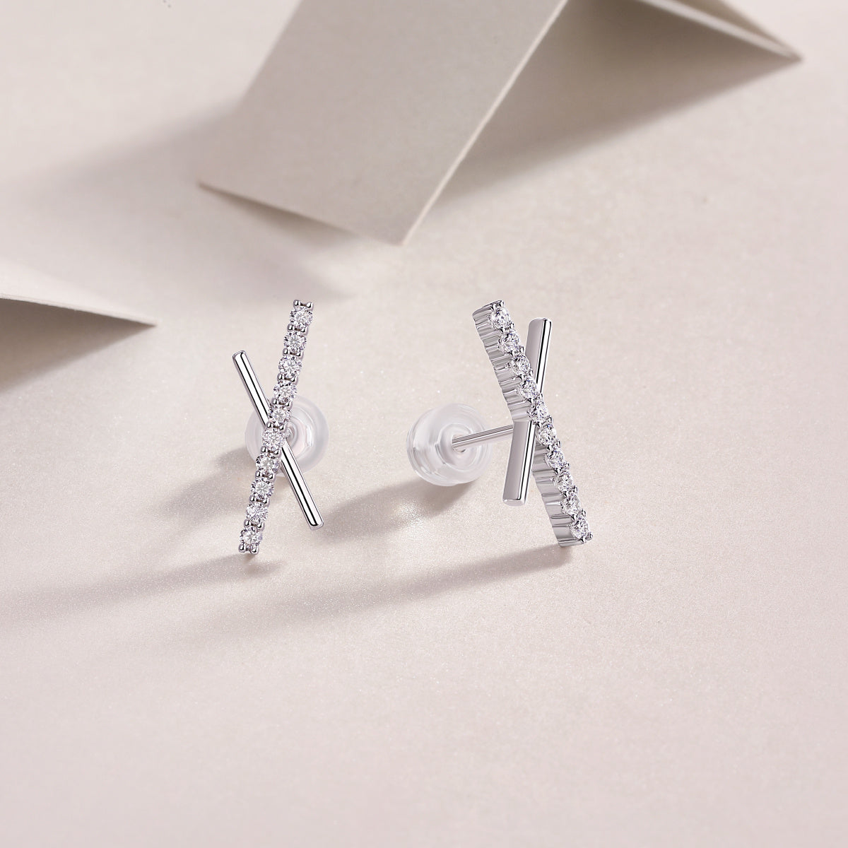 Sky Meteor Diamond Moissanite Earrings