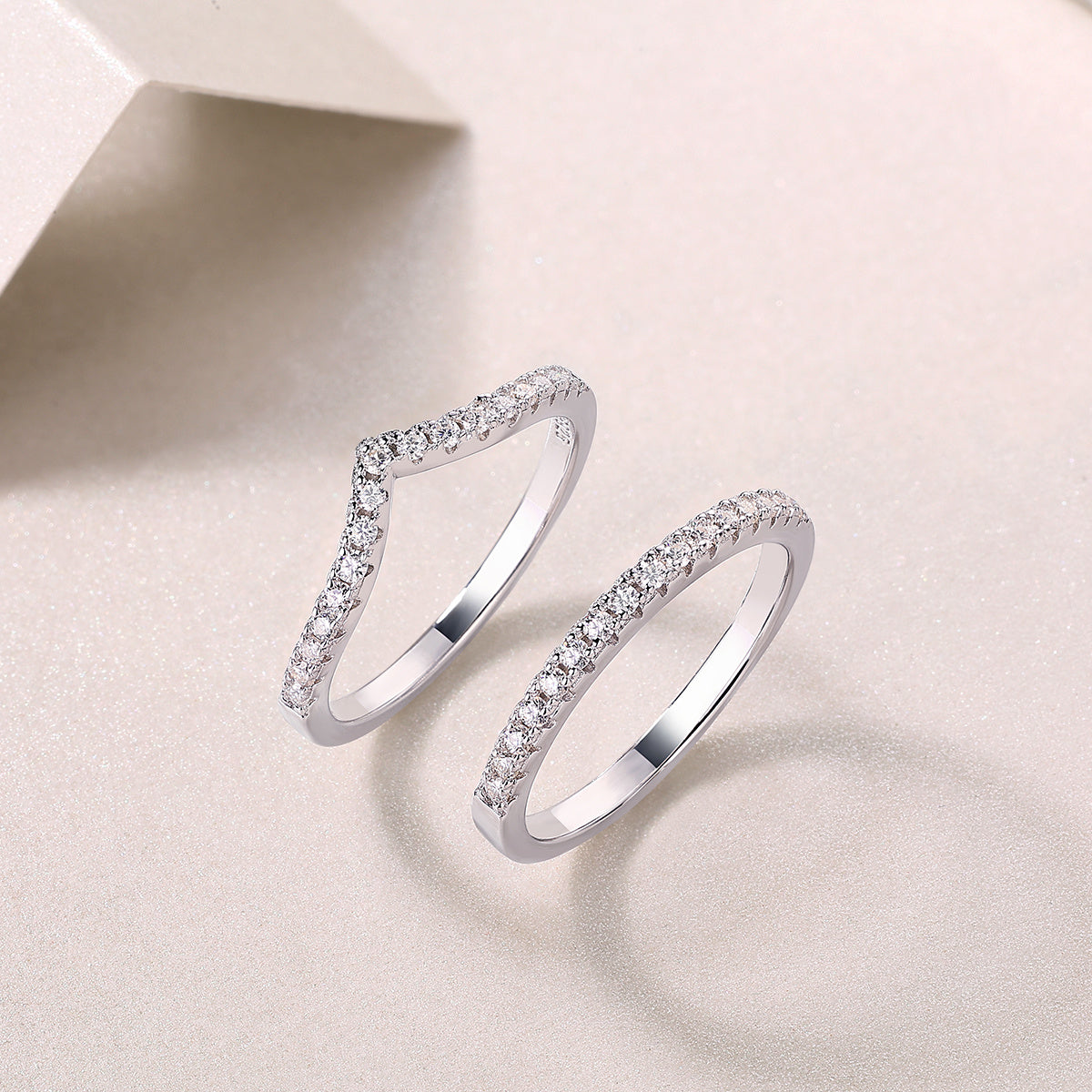 Crown Diamond Moissanite Ring