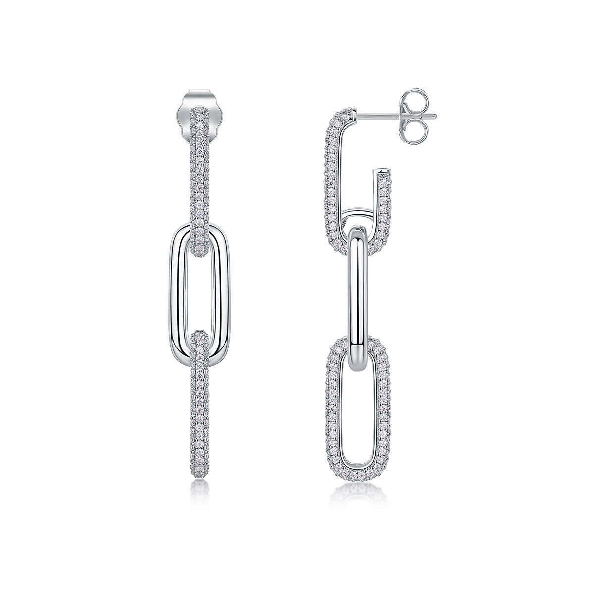 Chain Moissanite Earrings