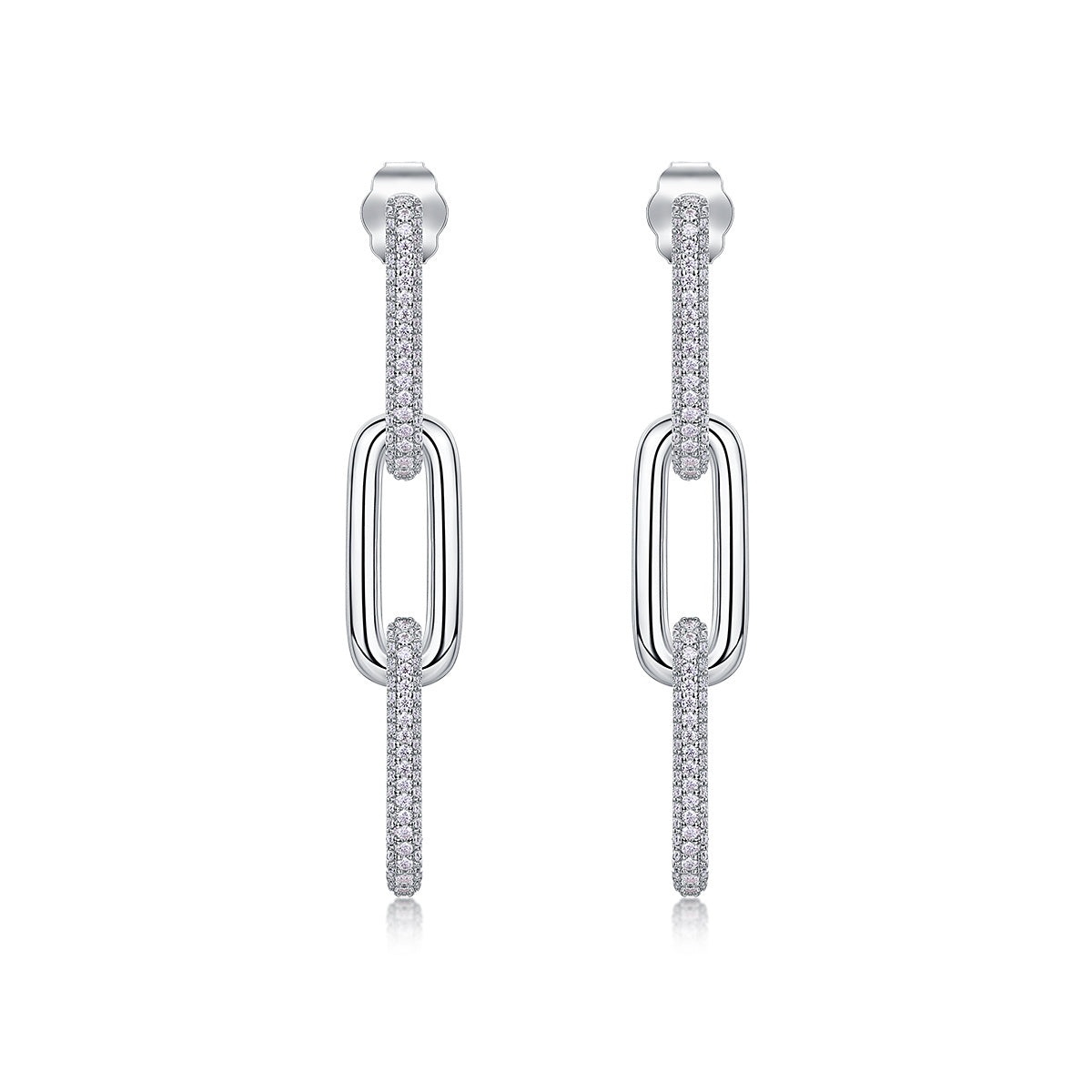 Chain Moissanite Earrings