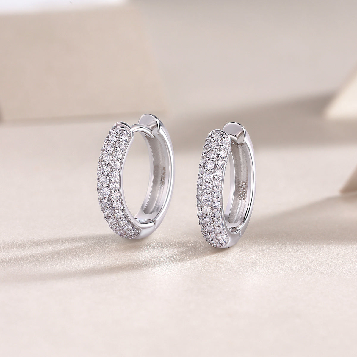 Corner Star Moissanite Earrings
