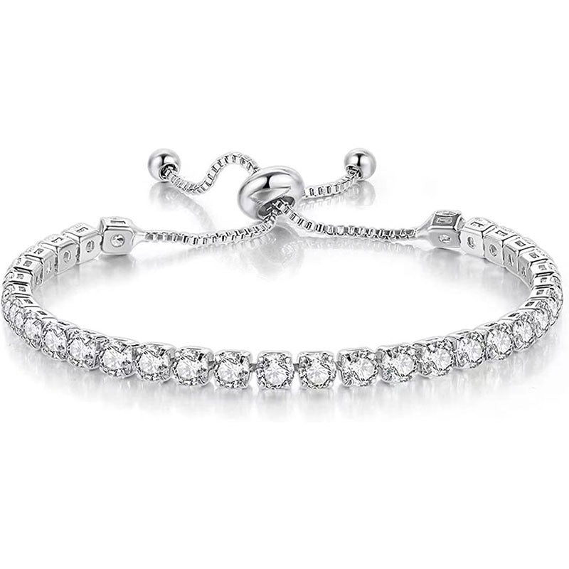 Zircon Tennis Pull Bracelet