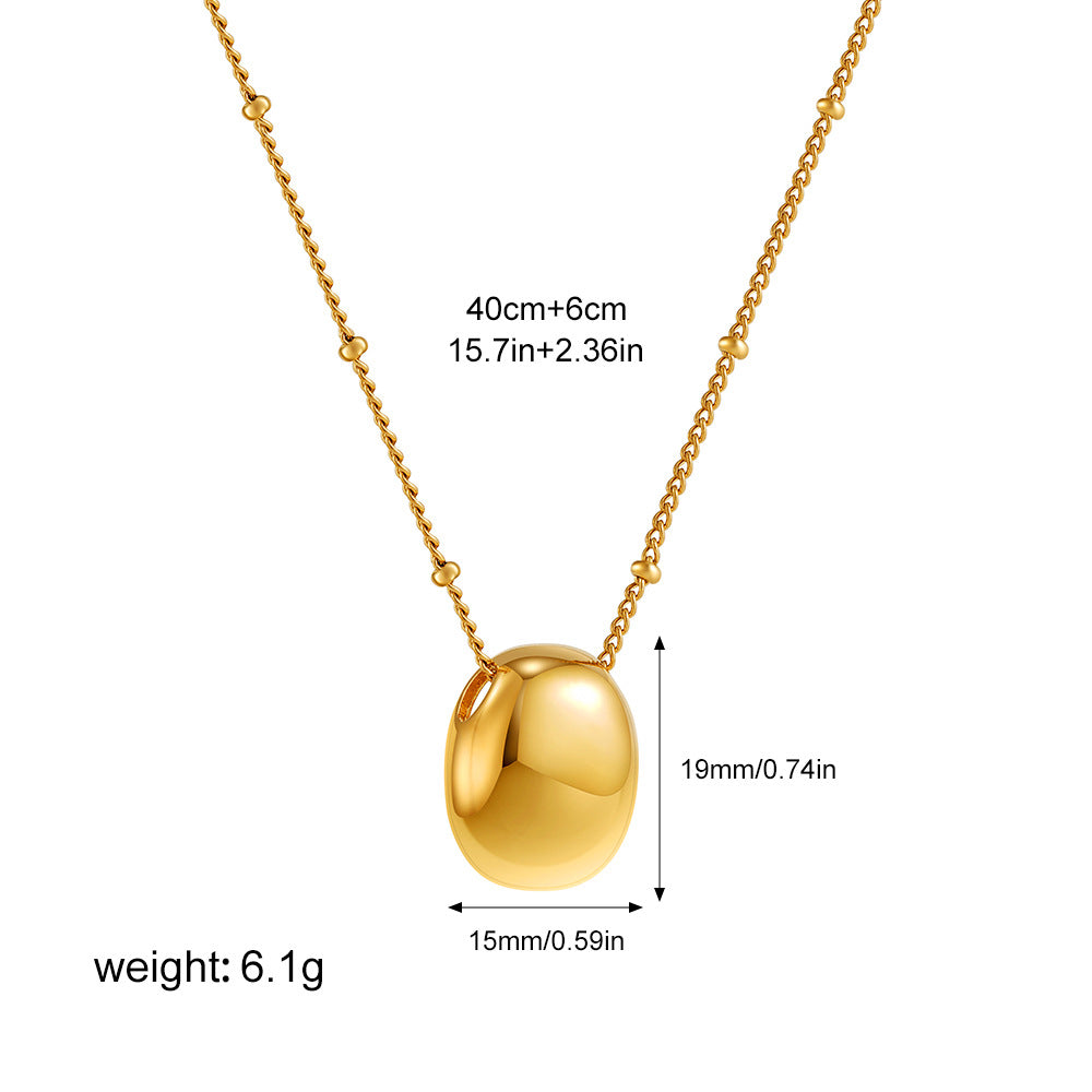 dimensions and size of gold plated pendant 14k chain link necklace