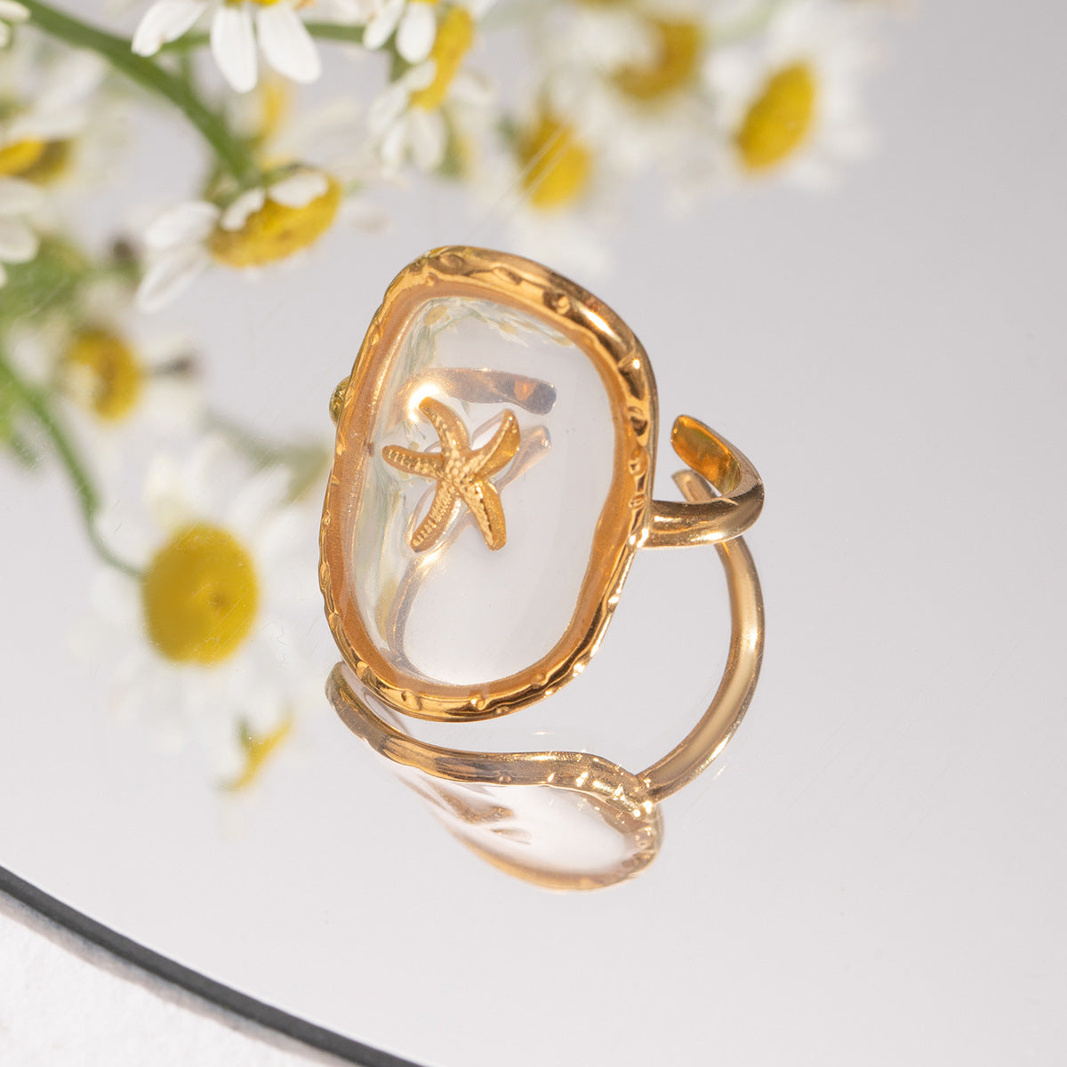 Starfish Open Ring
