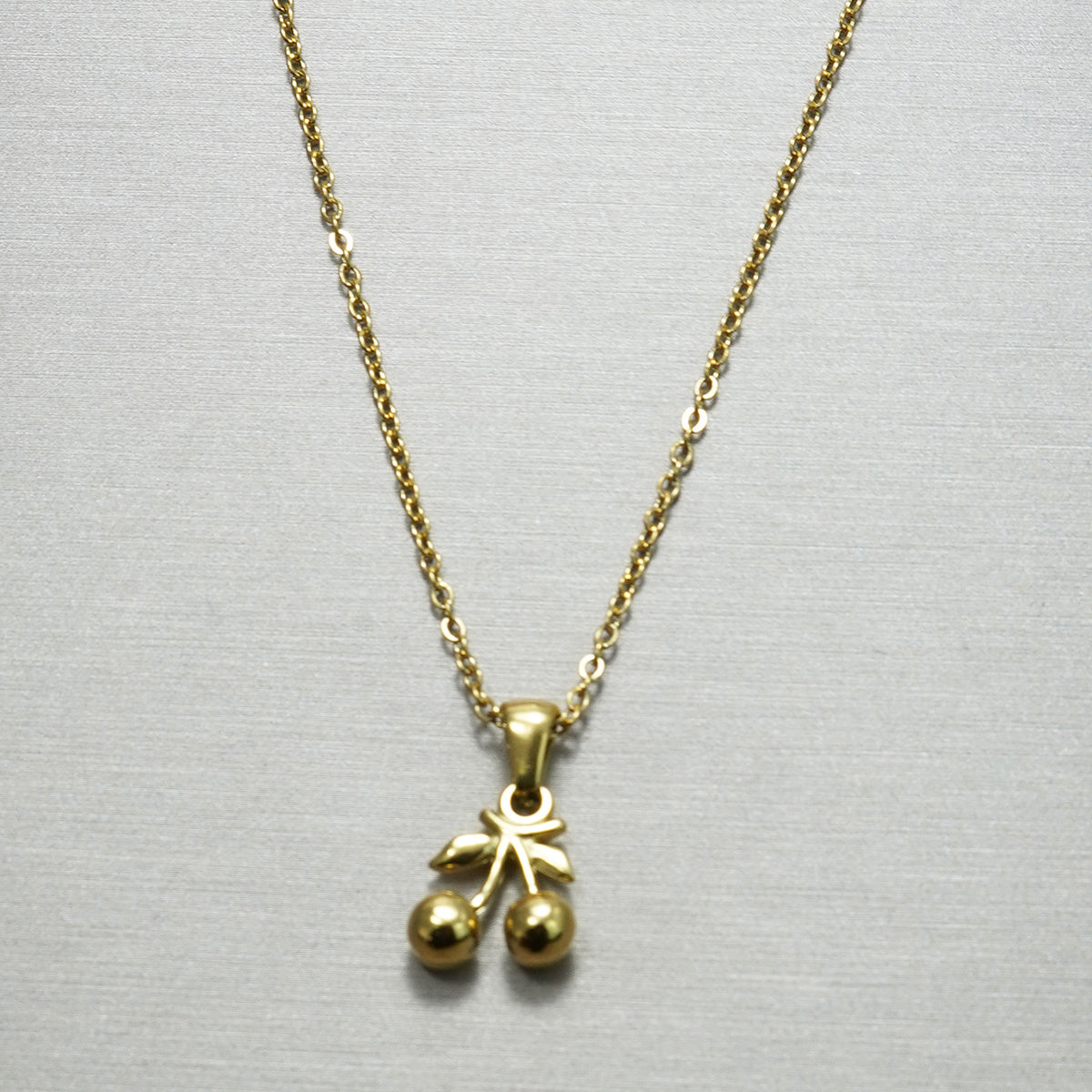Lxalry Cherry Mirror Jewelry Set