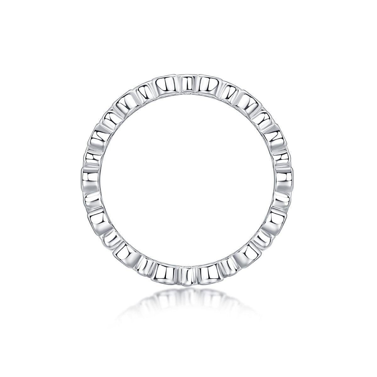 Multi-Row Diamond Moissanite Ring