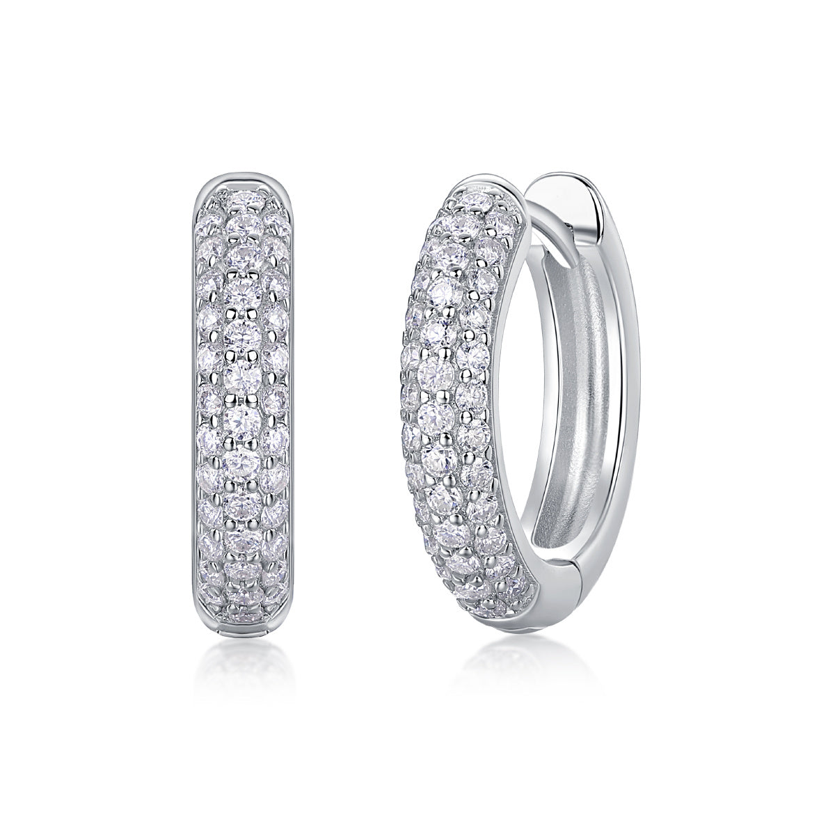 Corner Star Moissanite Earrings