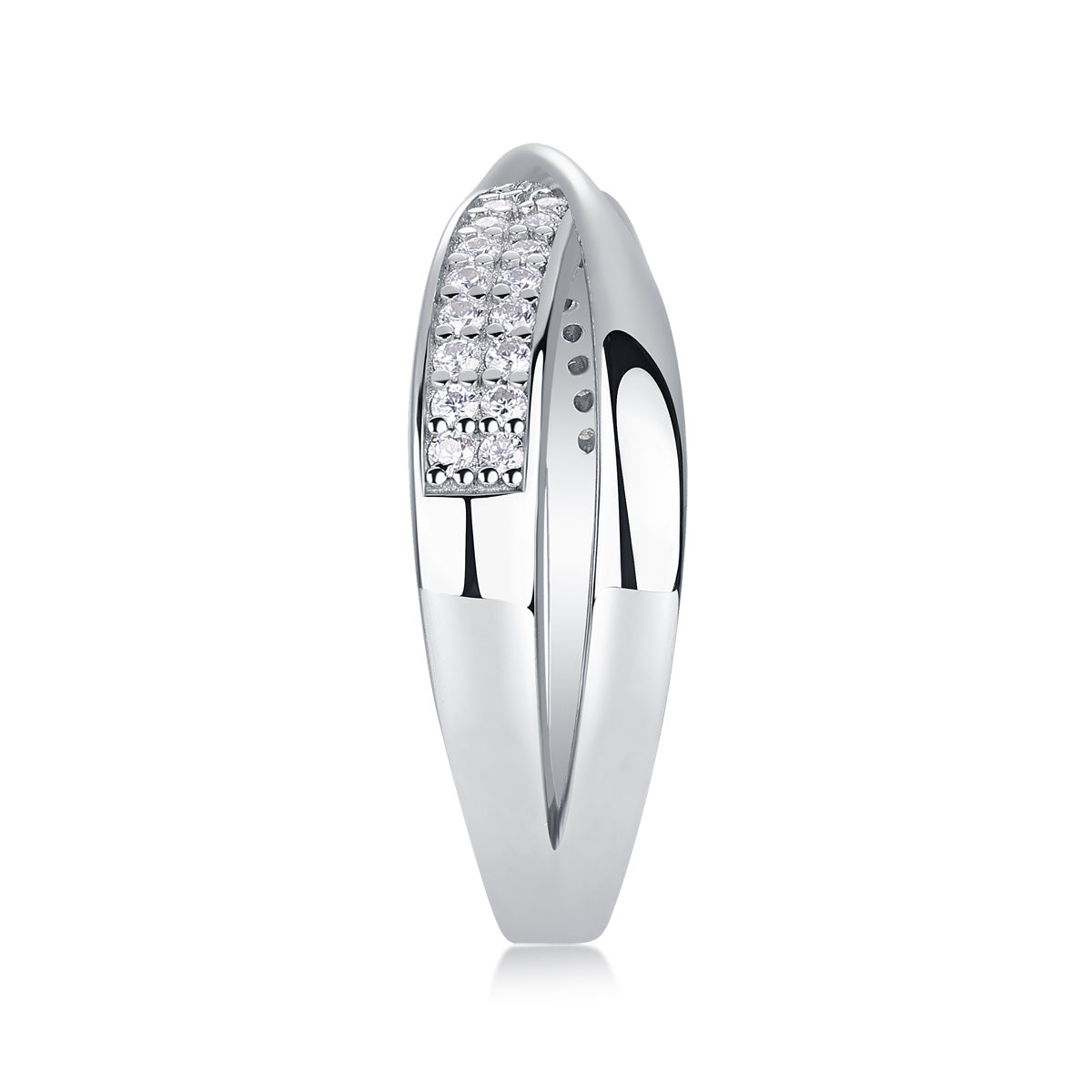 Wrap Around Diamond Moissanite Ring