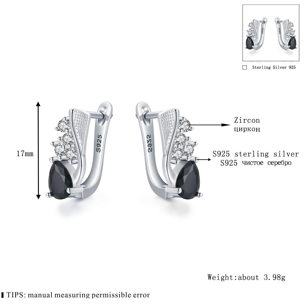 MYH creative drop earrings product dimensions and detail view