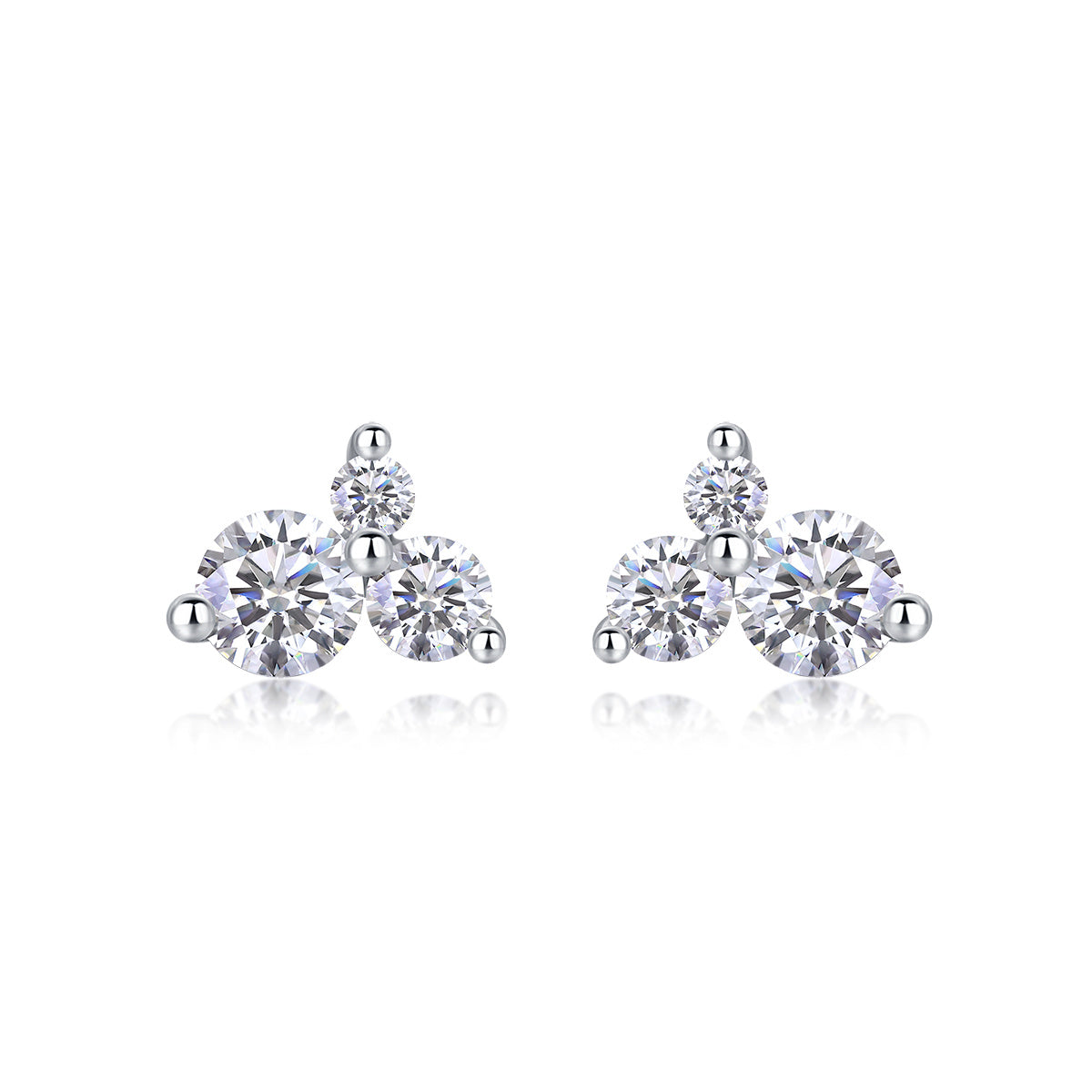 Wave Diamond Moissanite Earrings