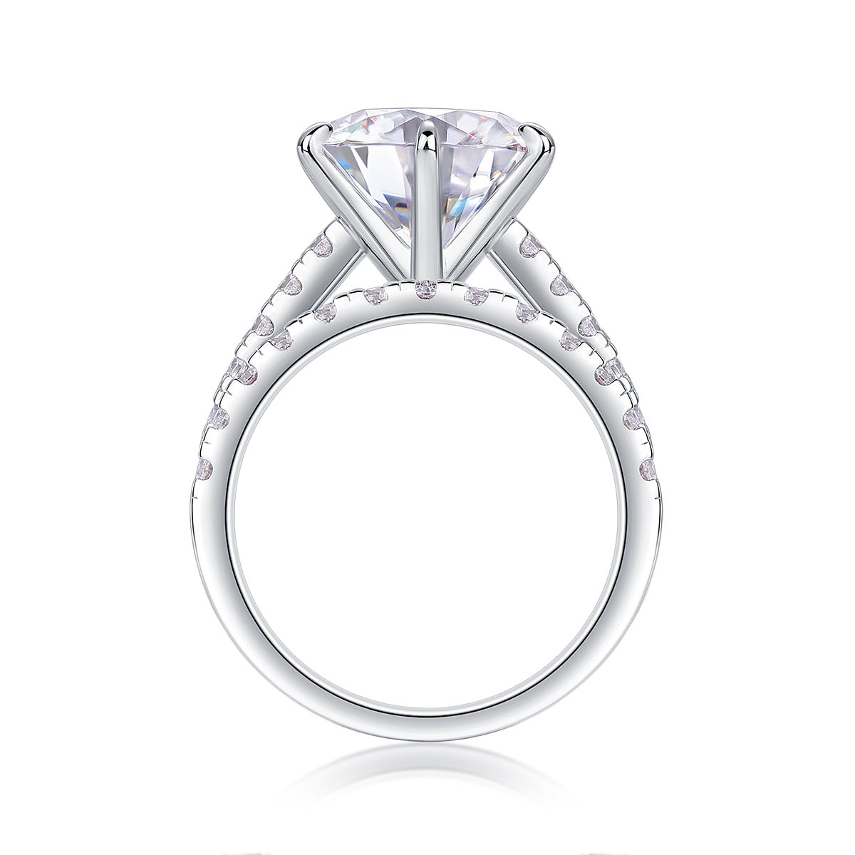 Arrange Large Diamond Luxury Moissanite Ring