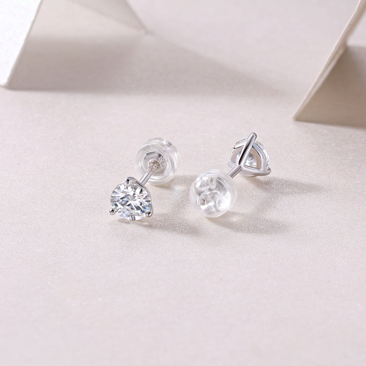Freeze Frame Moissanite Earrings