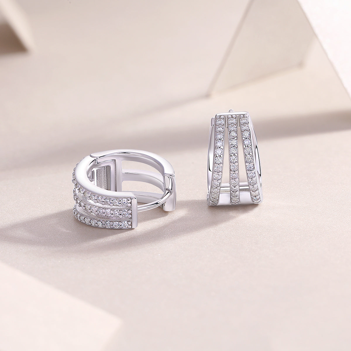 Human March Moissanite Earrings