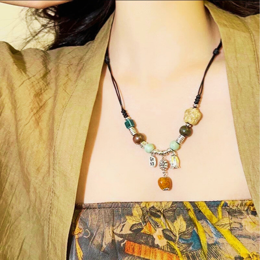 Love Ceramic Beaded Necklace