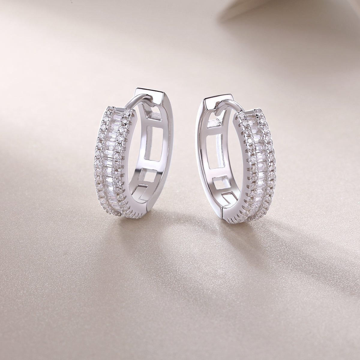 Luminous Weave Moissanite Earrings