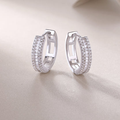 Luminous Weave Moissanite Earrings