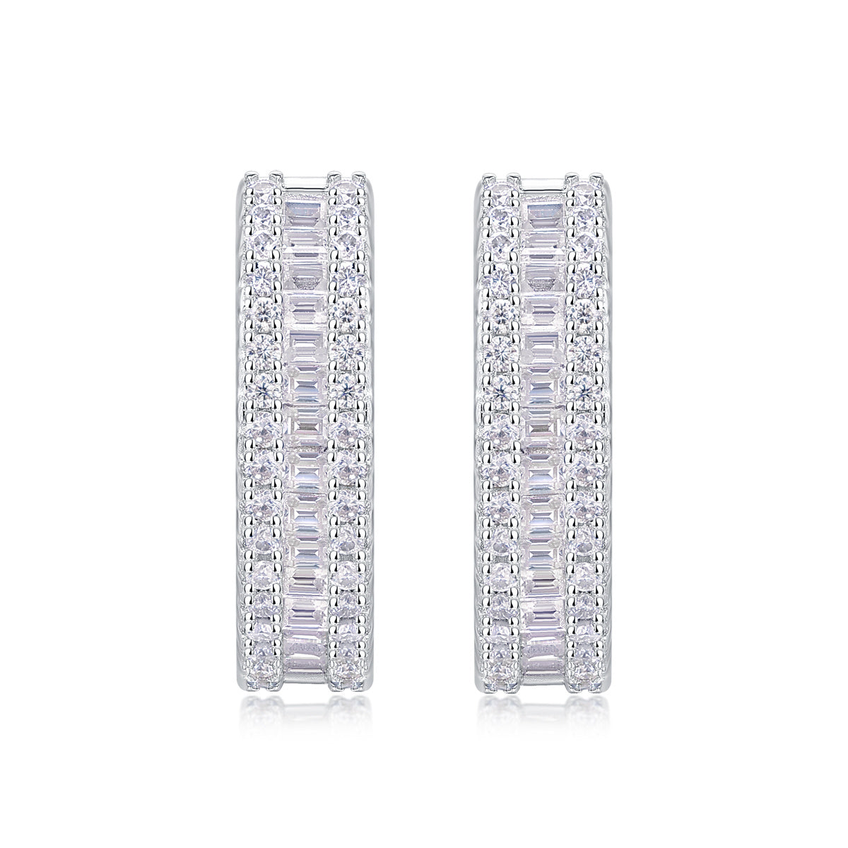 Luminous Weave Moissanite Earrings