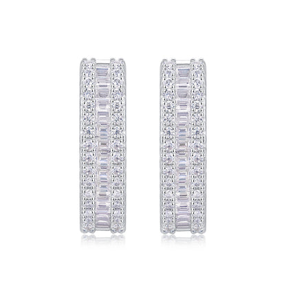 Luminous Weave Moissanite Earrings