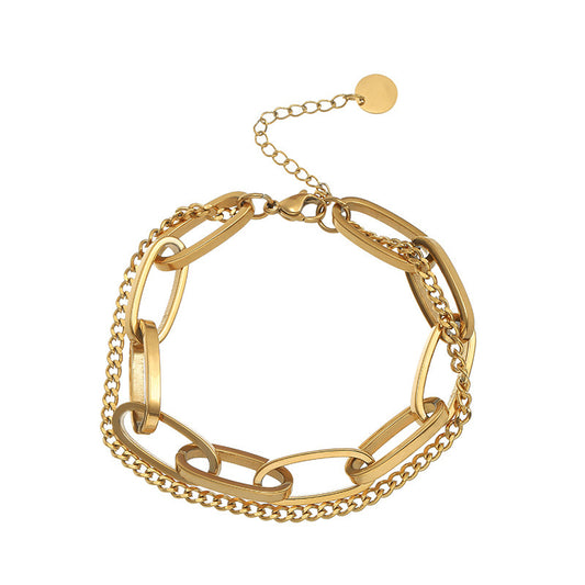 Double-Layer Chain Bracelet