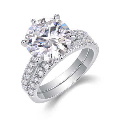 Arrange Large Diamond Luxury Moissanite Ring