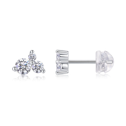 Wave Diamond Moissanite Earrings