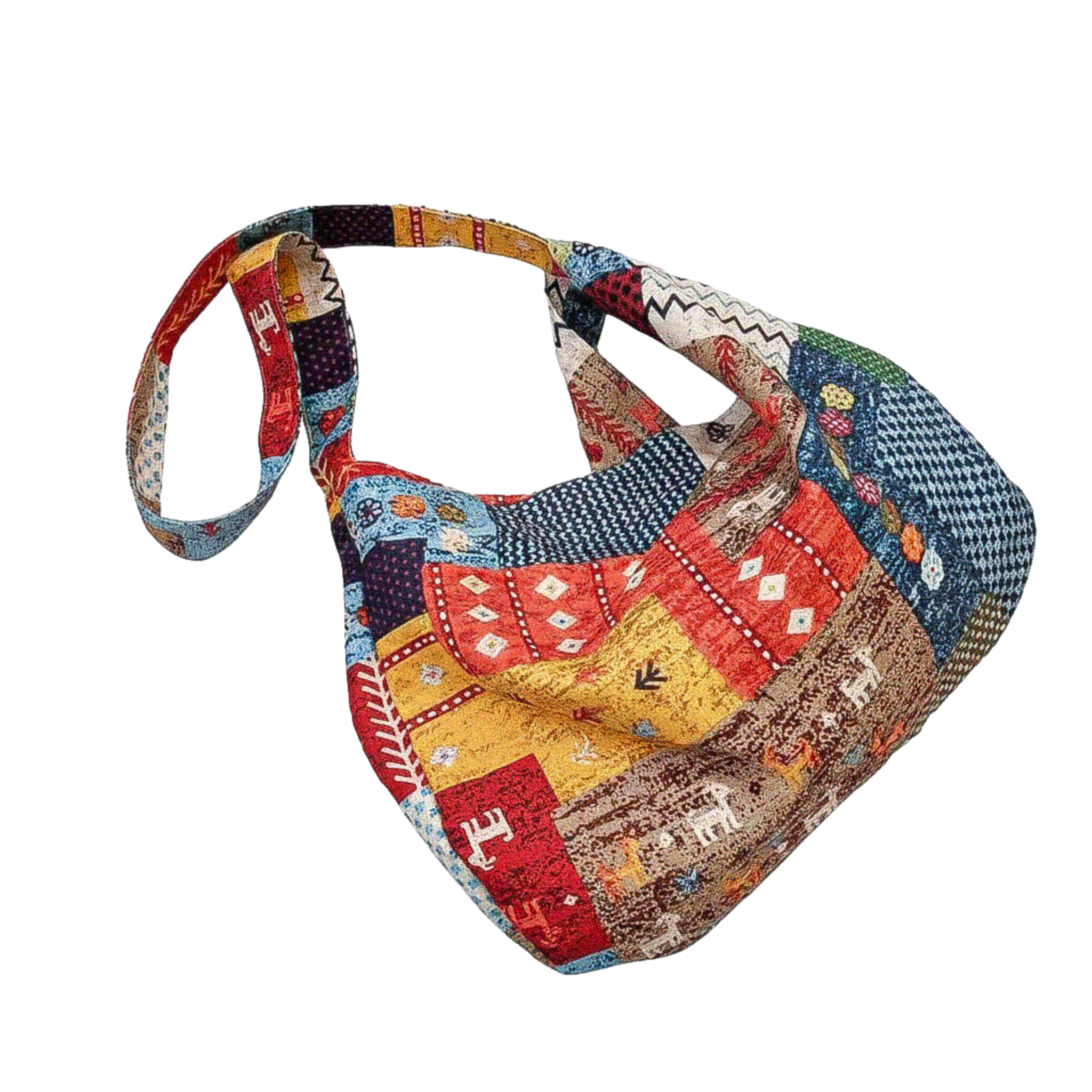 Boho Patchwork Slouch