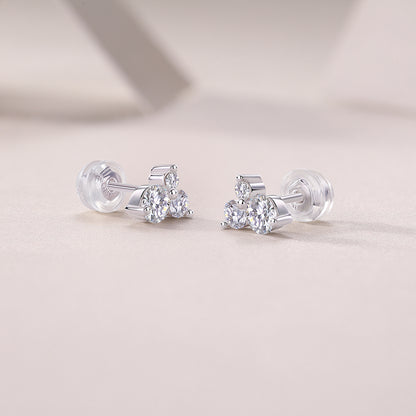 Wave Diamond Moissanite Earrings