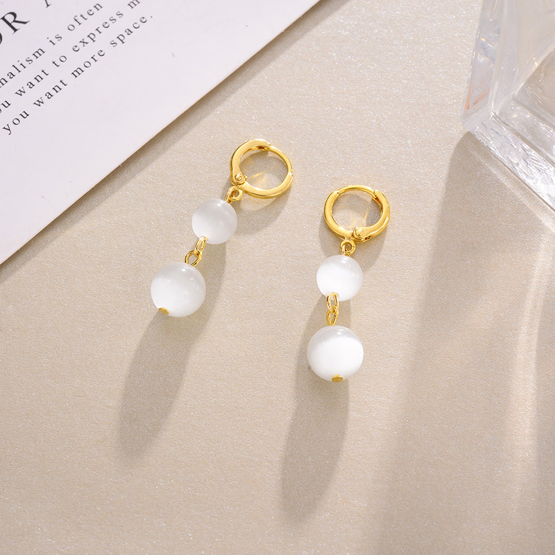 Twin Pearl Drop Earrings