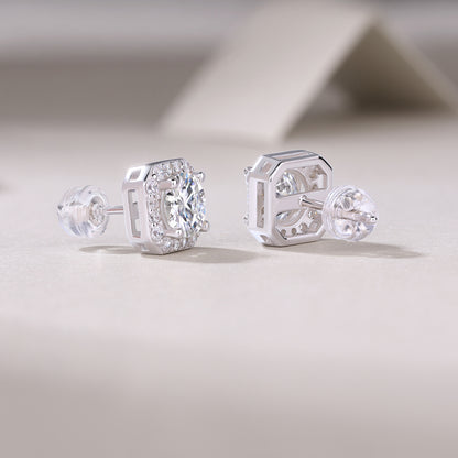 Rose Blossom Moissanite Earrings