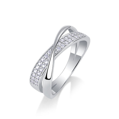 Wrap Around Diamond Moissanite Ring