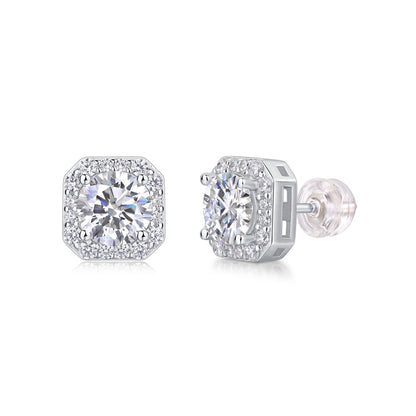 Rose Blossom Moissanite Earrings