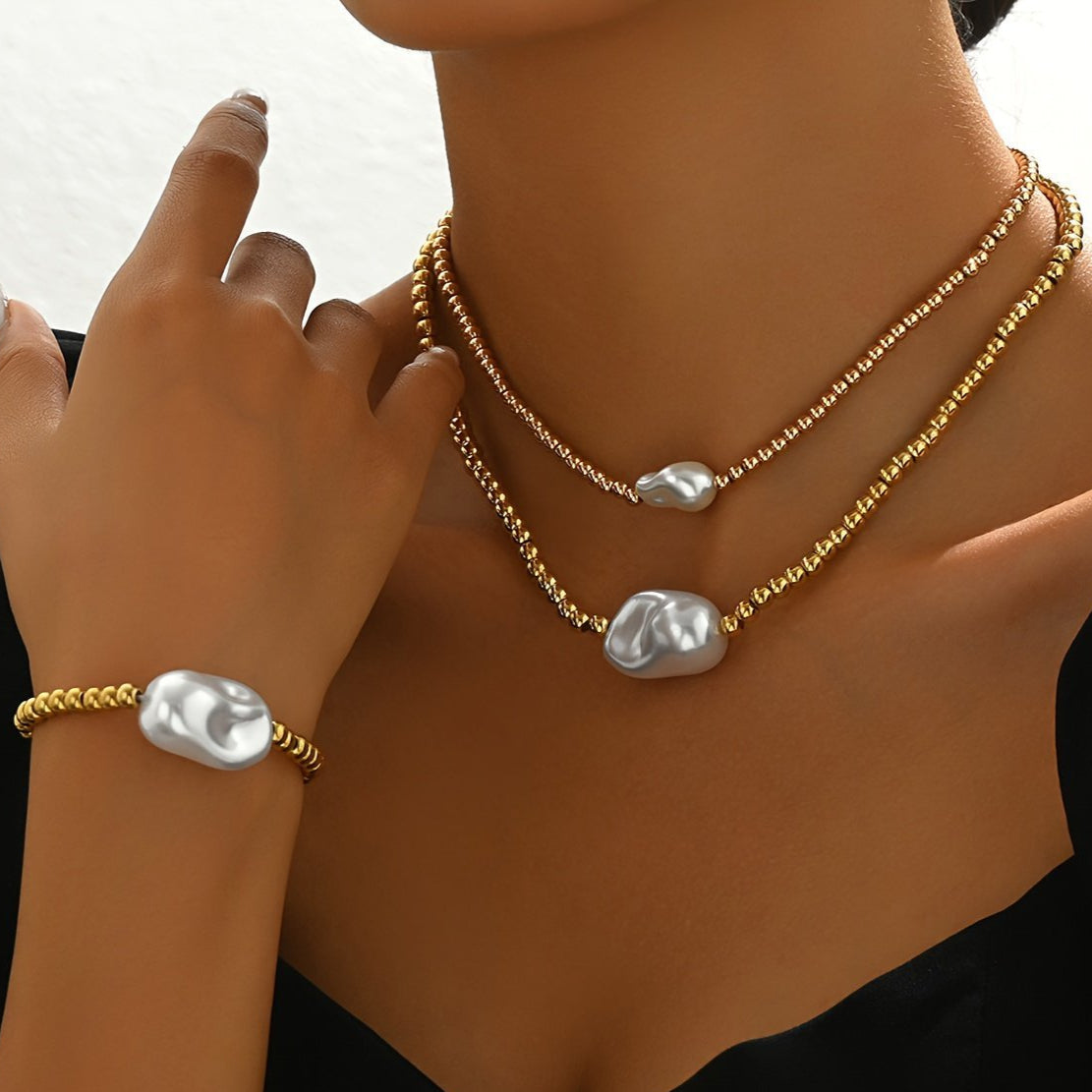 Designer Handmade Jewelry Set – PVD Coated