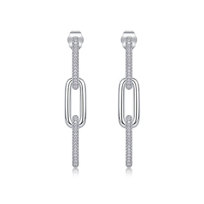 Chain Moissanite Earrings