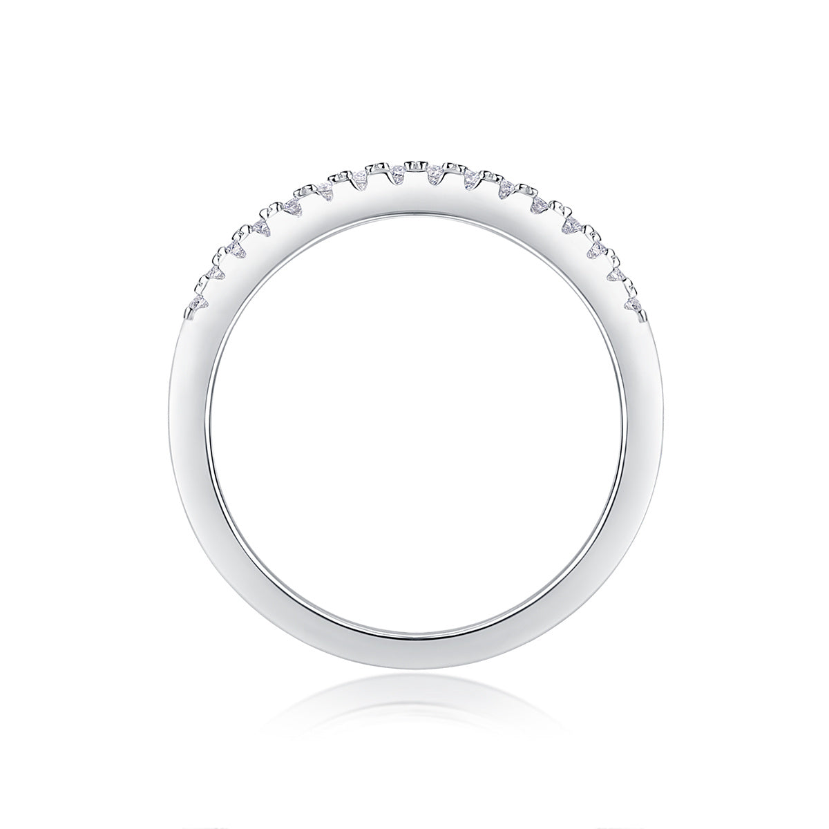Crown Diamond Moissanite Ring
