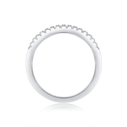 Crown Diamond Moissanite Ring