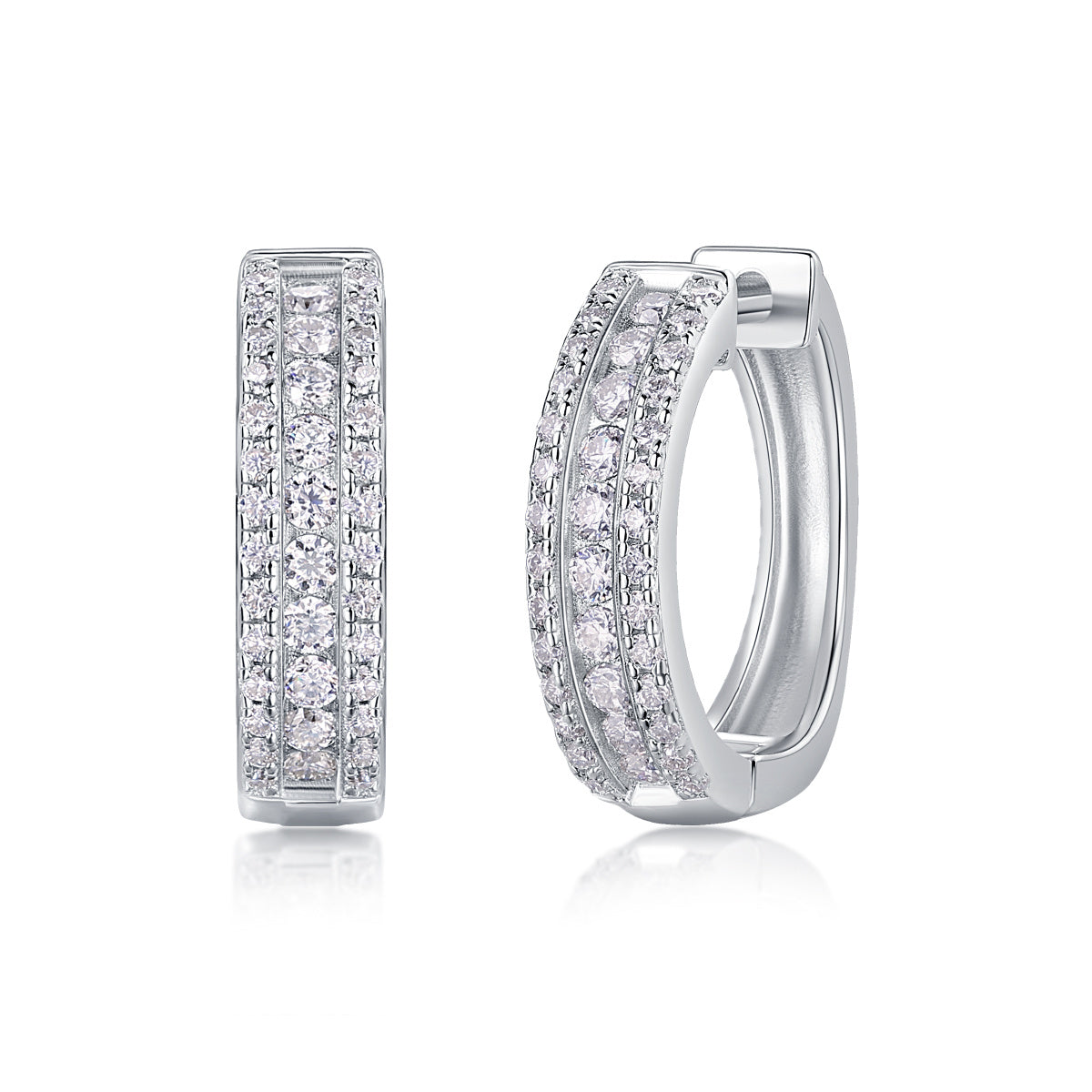 Splendid Night Moissanite Earrings