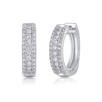 Splendid Night Moissanite Earrings