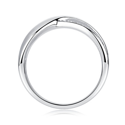 Wrap Around Diamond Moissanite Ring