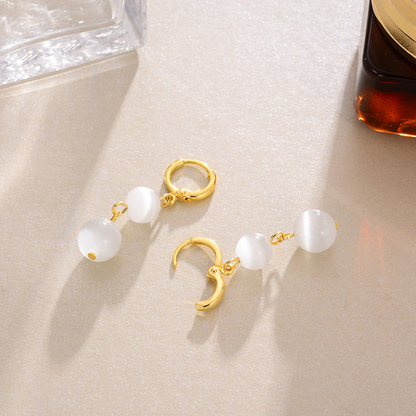 Twin Pearl Drop Earrings