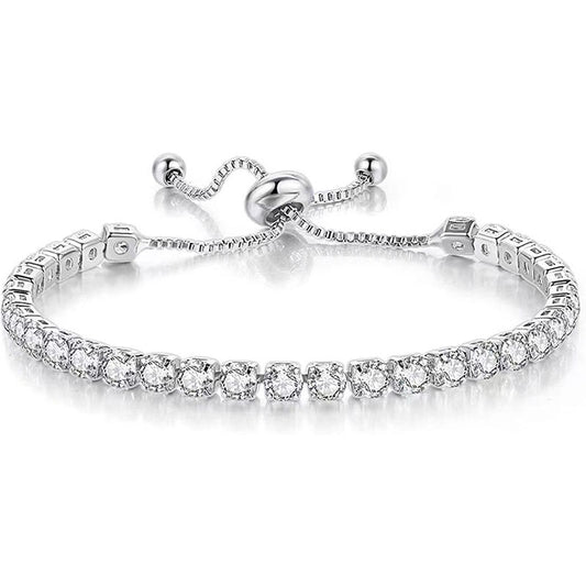 Zircon Tennis Pull Bracelet
