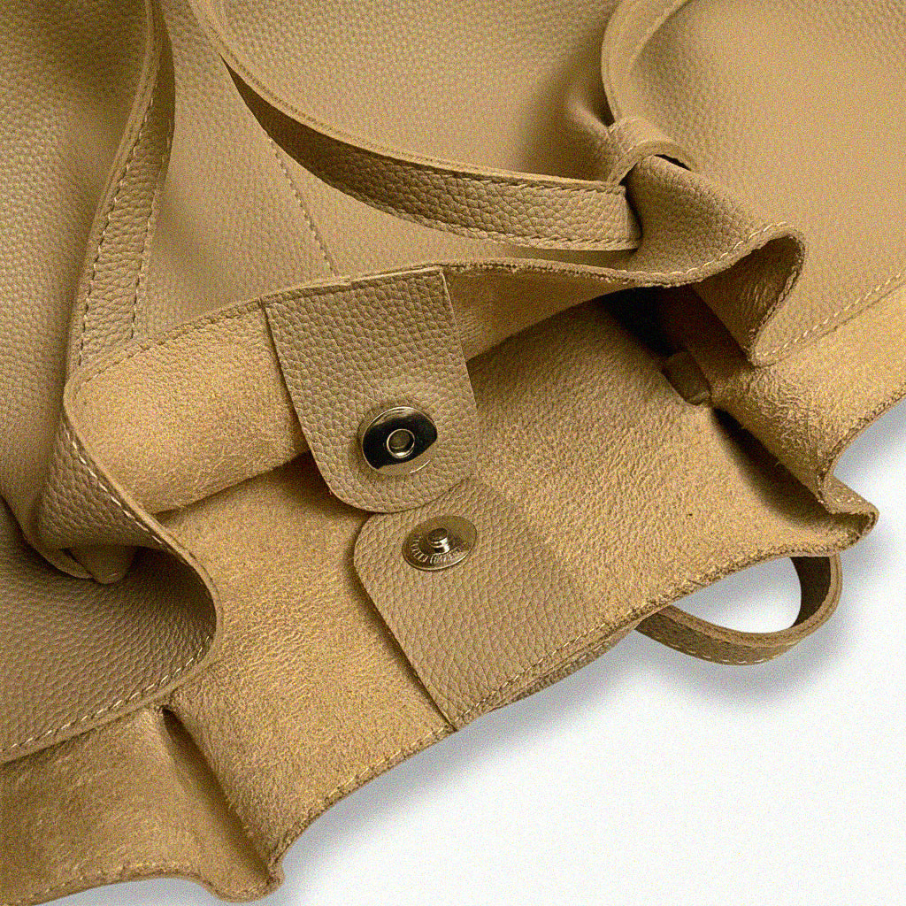 Luxe Winged Leather Tote