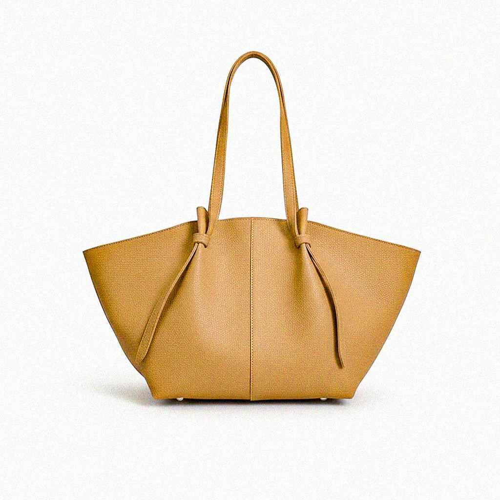 Luxe Winged Leather Tote