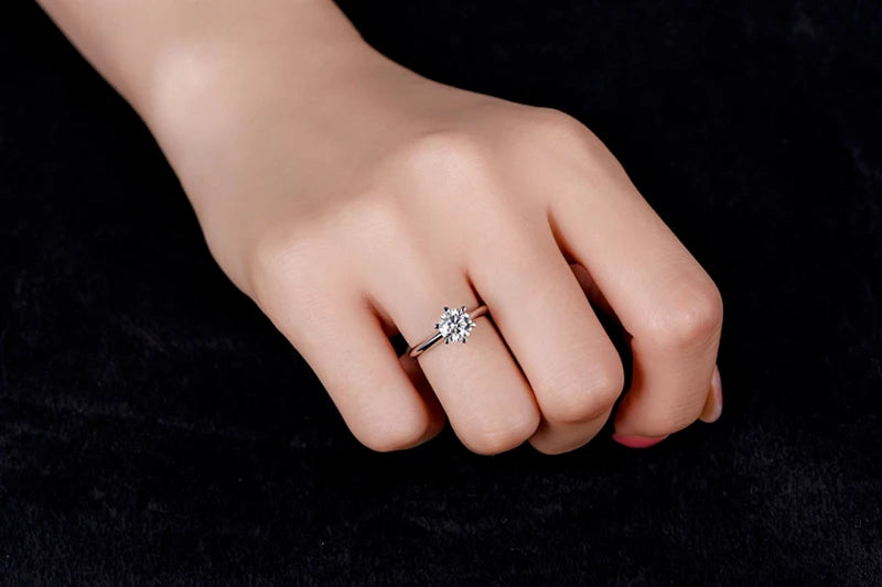 Diamond-Like Solitaire Ring