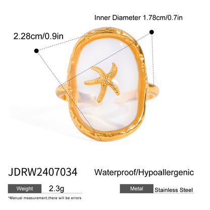 Starfish Open Ring