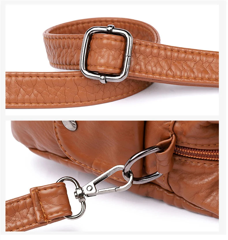 Modern Leather Hobo Crossbody