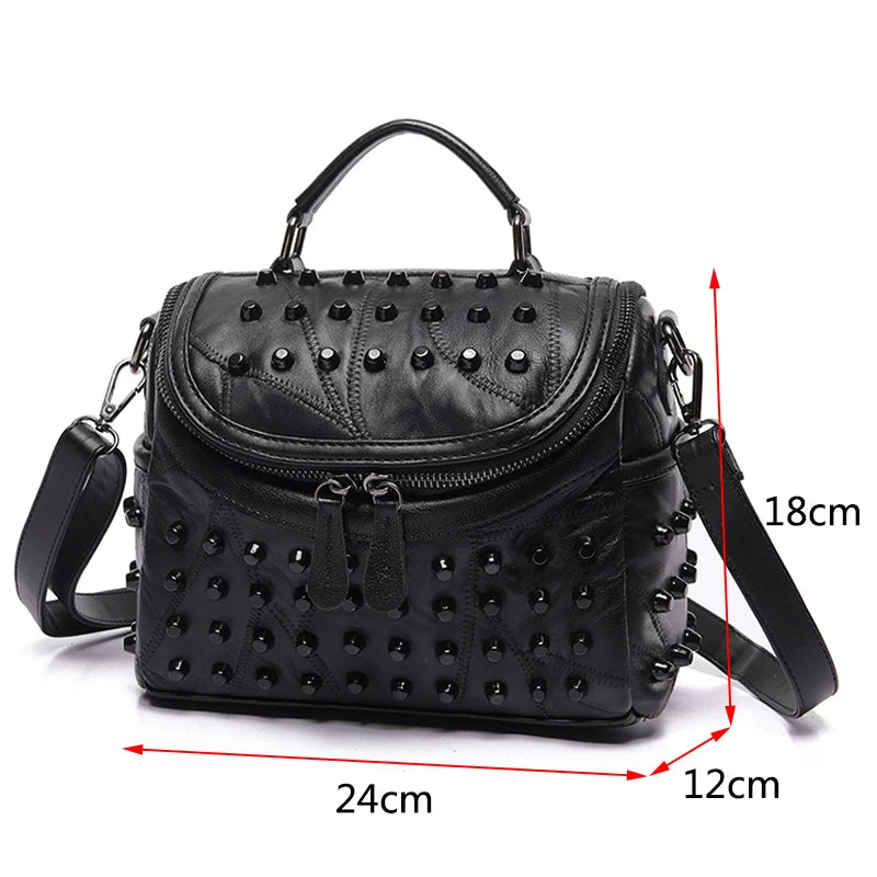 Urban Edge Studded Handbag