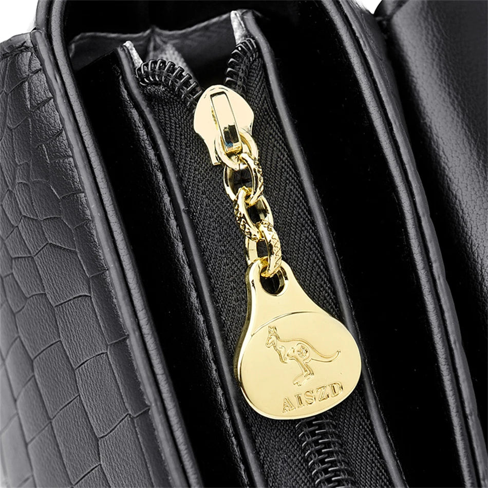 Luxe Crocodile Satchel