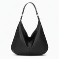 Noir Crescent Hobo Bag