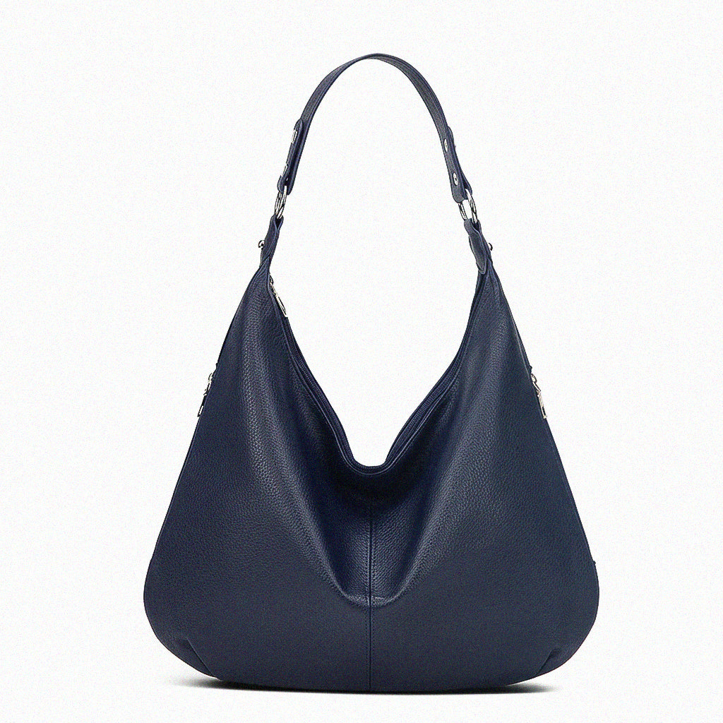 Noir Crescent Hobo Bag