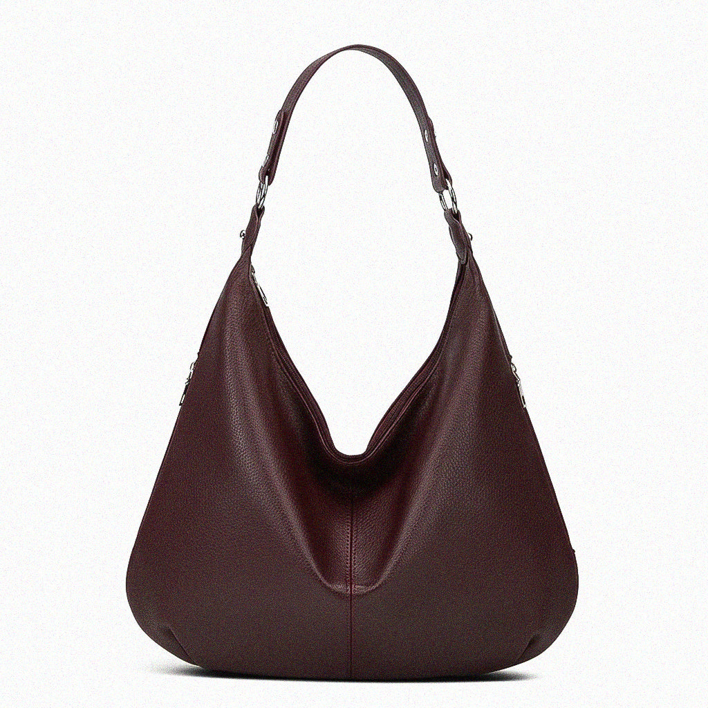 Noir Crescent Hobo Bag